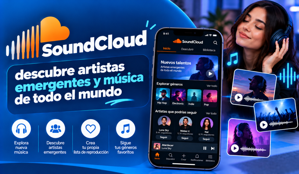 descubrir música en SoundCloud