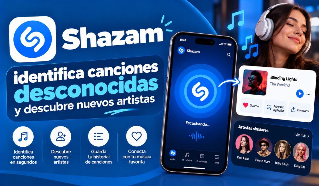 Shazam para identificar canciones