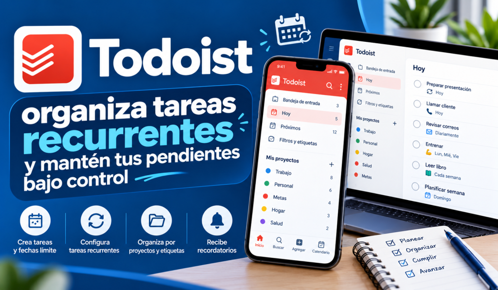 tareas recurrentes en Todoist