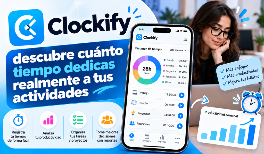 Clockify control de tiempo